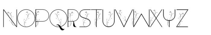 Levarolls Flower Font UPPERCASE