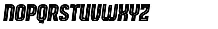 Leverkusen Inline Oblq Font UPPERCASE
