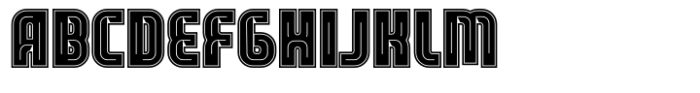 Leverkusen Inline Sharp II Font UPPERCASE
