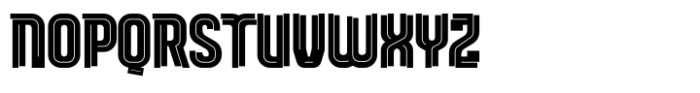 Leverkusen Inline Sharp III Font LOWERCASE