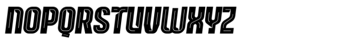 Leverkusen Inline Sharp Oblq Font LOWERCASE