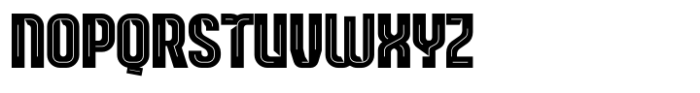 Leverkusen Inline Sharp Font LOWERCASE