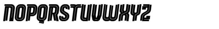 Leverkusen Inline Shrp III Oblq Font LOWERCASE