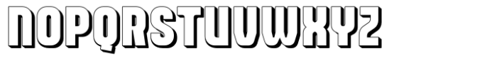Leverkusen Shadow II Font LOWERCASE