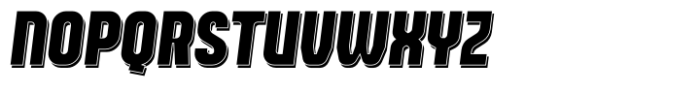 Leverkusen Shadow Oblq Font LOWERCASE