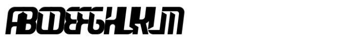 Leverkusen Sharp Oblq Font UPPERCASE
