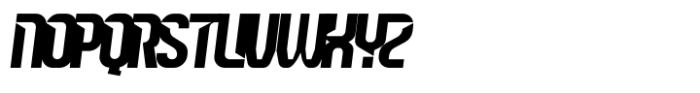 Leverkusen Sharp Oblq Font UPPERCASE