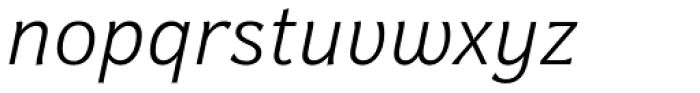 Levnam Light Italic Font LOWERCASE
