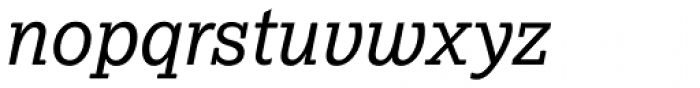 Lexia Italic Font LOWERCASE