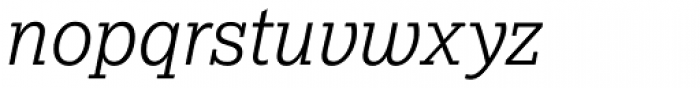 Lexia Light Italic Font LOWERCASE