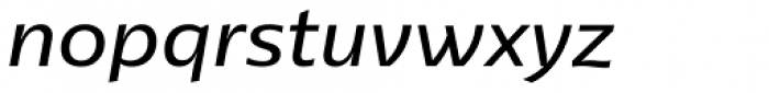 Lexis Medium Italic Font LOWERCASE