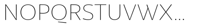 Lexis XThin Font UPPERCASE