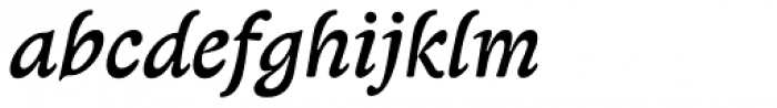 Lexon Gothic Italic Font LOWERCASE