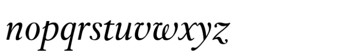 Leyden Italic Font LOWERCASE