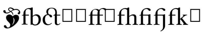 Leyden Regular Special Font LOWERCASE