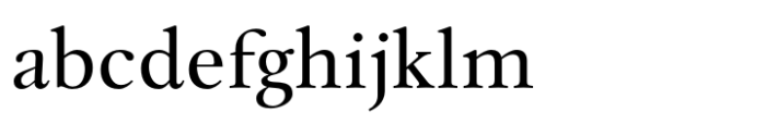 Leyden Regular Font LOWERCASE