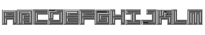 LEZEN City01 Font UPPERCASE