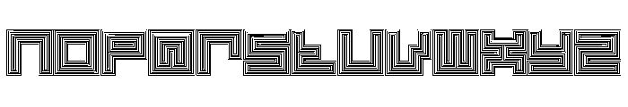 LEZEN City01 Font LOWERCASE