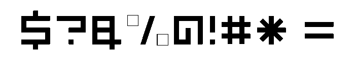 LEZEN Floor07 Font OTHER CHARS