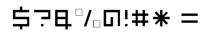LEZEN Floor08 Font OTHER CHARS