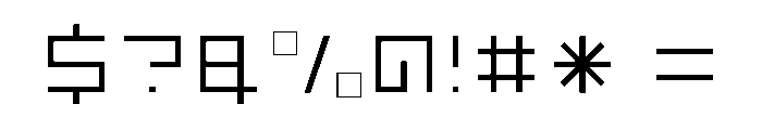 LEZEN Floor09 Font OTHER CHARS