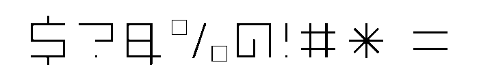 LEZEN Floor10 Font OTHER CHARS