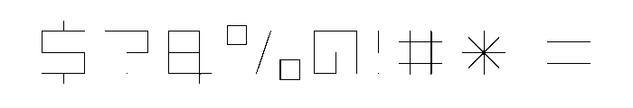 LEZEN Floor11 Font OTHER CHARS