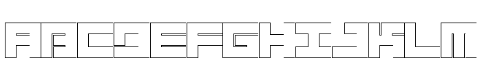 LEZEN Glow01 Font UPPERCASE
