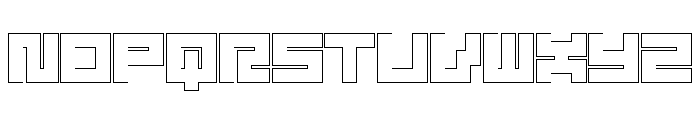 LEZEN Glow02 Font UPPERCASE