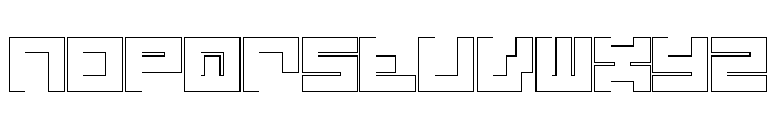 LEZEN Glow02 Font LOWERCASE