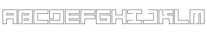 LEZEN Glow03 Font UPPERCASE