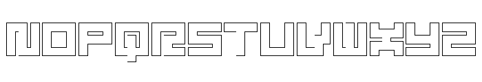 LEZEN Glow03 Font UPPERCASE