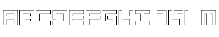 LEZEN Glow04 Font UPPERCASE