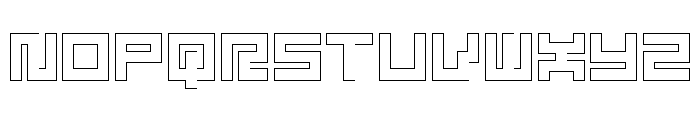 LEZEN Glow04 Font UPPERCASE