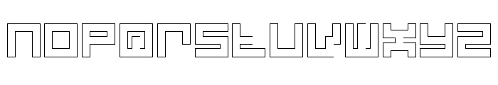LEZEN Glow04 Font LOWERCASE