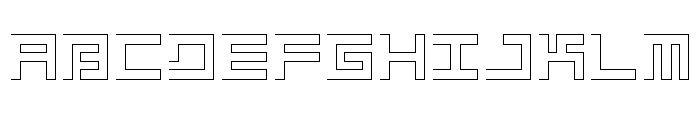 LEZEN Glow05 Font UPPERCASE