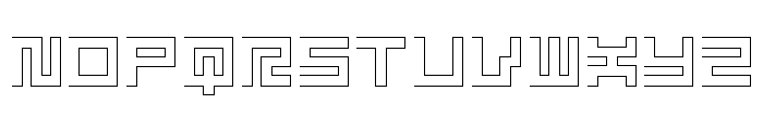 LEZEN Glow05 Font UPPERCASE