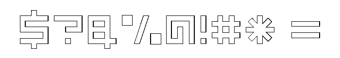 LEZEN Glow06 Font OTHER CHARS
