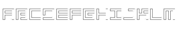 LEZEN Glow06 Font UPPERCASE