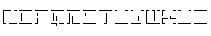 LEZEN Glow06 Font UPPERCASE