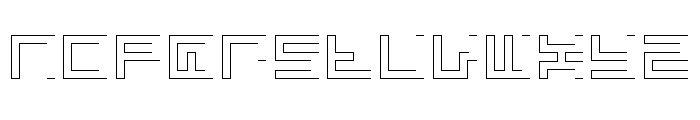 LEZEN Glow06 Font LOWERCASE