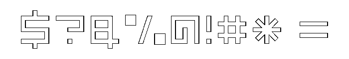 LEZEN Glow07 Font OTHER CHARS