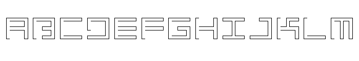 LEZEN Glow07 Font UPPERCASE