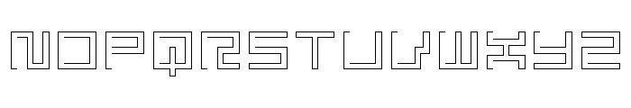 LEZEN Glow07 Font UPPERCASE