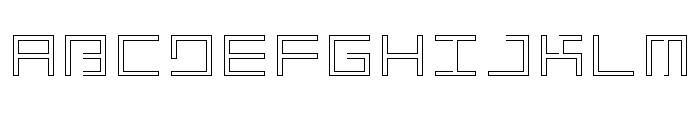 LEZEN Glow08 Font UPPERCASE