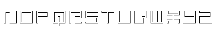 LEZEN Glow08 Font UPPERCASE