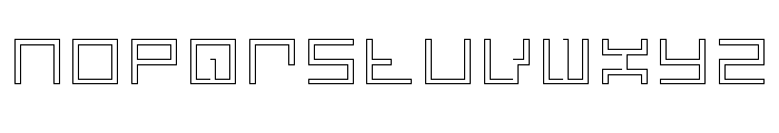 LEZEN Glow08 Font LOWERCASE