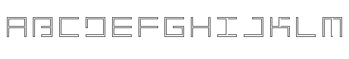 LEZEN Glow09 Font UPPERCASE