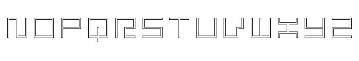 LEZEN Glow09 Font UPPERCASE