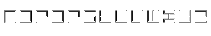 LEZEN Glow09 Font LOWERCASE